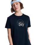 The Roxy Womens Ocean Regular T-Shirt in Anthracite