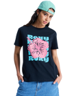 The Roxy Womens Oceanregular Poster T-Shirt in Anthracite