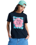 The Roxy Womens Oceanregular Poster T-Shirt in Anthracite