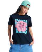 The Roxy Womens Oceanregular Poster T-Shirt in Anthracite