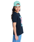 The Roxy Womens Oceanregular Poster T-Shirt in Anthracite