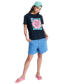 The Roxy Womens Oceanregular Poster T-Shirt in Anthracite