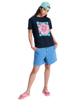 The Roxy Womens Oceanregular Poster T-Shirt in Anthracite