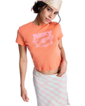 The Roxy Womens Beach Love T-Shirt in Camellia