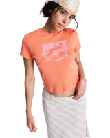 The Roxy Womens Beach Love T-Shirt in Camellia