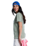 The Roxy Womens Oceanregular T-Shirt in Oil Green