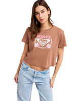 The Roxy Womens Endless Weekends T-Shirt in Brownie