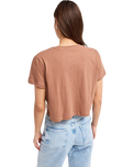 The Roxy Womens Endless Weekends T-Shirt in Brownie