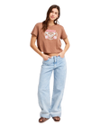The Roxy Womens Endless Weekends T-Shirt in Brownie