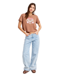 The Roxy Womens Endless Weekends T-Shirt in Brownie