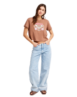 The Roxy Womens Endless Weekends T-Shirt in Brownie