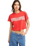 The Roxy Womens Endless Weekends T-Shirt in Hibiscus