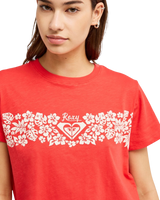 The Roxy Womens Endless Weekends T-Shirt in Hibiscus