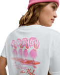 The Roxy Womens Ocean Regular Poster T-Shirt in Coconut Milk