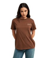 The Roxy Womens Ocean Regular T-Shirt in Chestnut