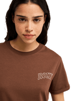 The Roxy Womens Ocean Regular T-Shirt in Chestnut