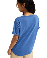 The Roxy Womens Oceanwave Regular T-Shirt in Dutch Blue