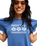 The Roxy Womens Oceanwave Regular T-Shirt in Dutch Blue