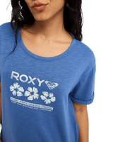 The Roxy Womens Oceanwave Regular T-Shirt in Dutch Blue