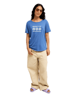 The Roxy Womens Oceanwave Regular T-Shirt in Dutch Blue