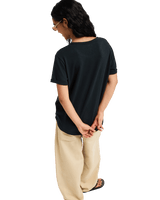 The Roxy Womens Oceanwave Regular T-Shirt in Anthracite