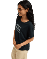 The Roxy Womens Oceanwave Regular T-Shirt in Anthracite
