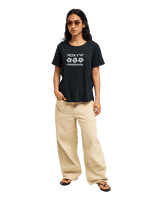The Roxy Womens Oceanwave Regular T-Shirt in Anthracite