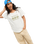 The Roxy Womens Oceanwave Regular T-Shirt in Coconut Milk