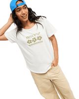 The Roxy Womens Oceanwave Regular T-Shirt in Coconut Milk