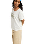 The Roxy Womens Oceanwave Regular T-Shirt in Coconut Milk