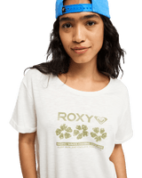 The Roxy Womens Oceanwave Regular T-Shirt in Coconut Milk