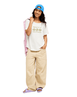 The Roxy Womens Oceanwave Regular T-Shirt in Coconut Milk