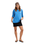The Roxy Womens Tall Oversize Washed T-Shirt in Super Sonic
