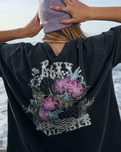 Tall Oversize Washed T-Shirt in Anthracite