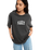 The Roxy Womens Tall Oversize Washed T-Shirt in Anthracite