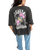 The Roxy Womens Tall Oversize Washed T-Shirt in Anthracite