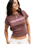The Roxy Womens Beach Love T-Shirt in Peppercorn