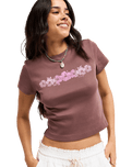 The Roxy Womens Beach Love T-Shirt in Peppercorn