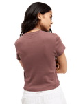 The Roxy Womens Beach Love T-Shirt in Peppercorn
