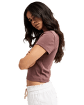 The Roxy Womens Beach Love T-Shirt in Peppercorn