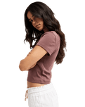The Roxy Womens Beach Love T-Shirt in Peppercorn
