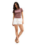 The Roxy Womens Beach Love T-Shirt in Peppercorn