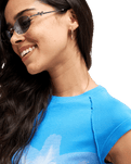 The Roxy Womens Oceans Lucky T-shirt in Super Sonic