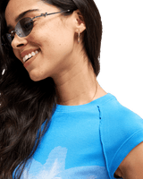The Roxy Womens Oceans Lucky T-shirt in Super Sonic
