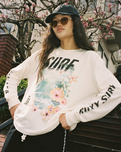 Sea Is Beautiful Long Sleeve T-Shirt in Coconut Milk