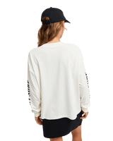 The Roxy Womens Sea Is Beautiful Long Sleeve T-Shirt in Coconut Milk