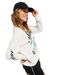 The Roxy Womens Sea Is Beautiful Long Sleeve T-Shirt in Coconut Milk