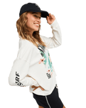 The Roxy Womens Sea Is Beautiful Long Sleeve T-Shirt in Coconut Milk