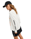The Roxy Womens Sea Is Beautiful Long Sleeve T-Shirt in Coconut Milk