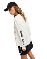 The Roxy Womens Sea Is Beautiful Long Sleeve T-Shirt in Coconut Milk